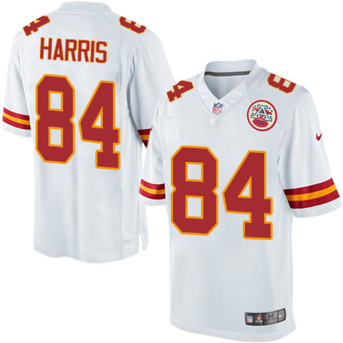 Youth Limited Demetrius Harris Nike Jersey White Road - #84 NFL Kansas City Chiefs